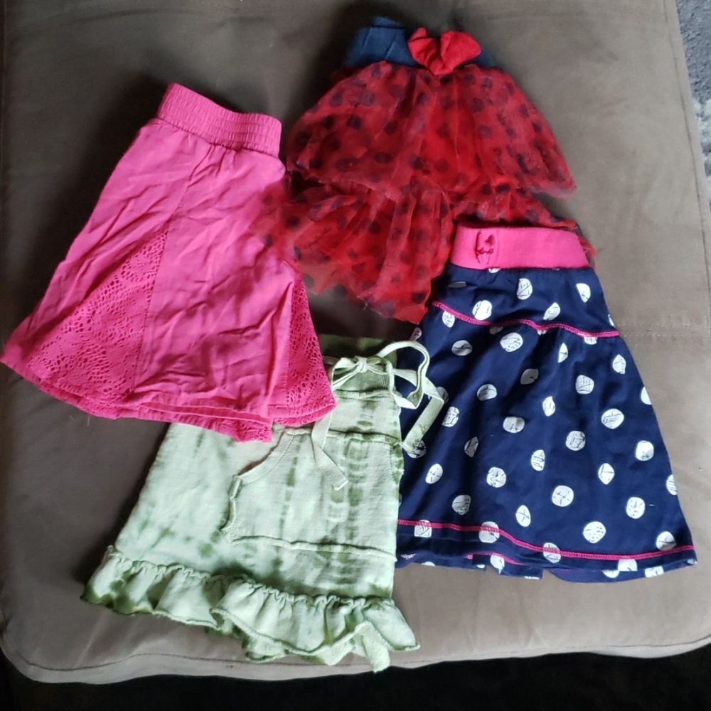 4 girl's skirts (size 6)